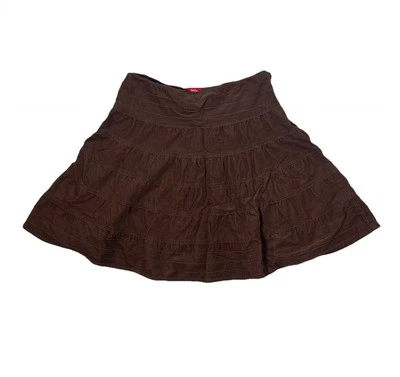 Falda de pana vintage Mossimo en capas para niños 9 núcleo de cabaña marrón retro Foto 1 de 4