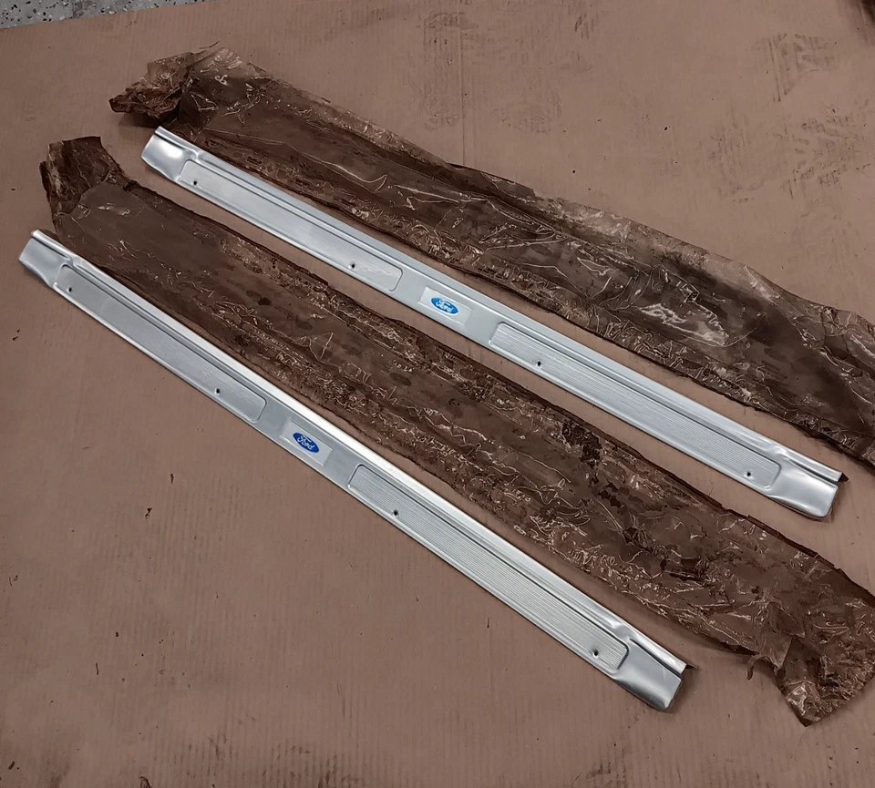 Nuevo de Lote Antiguo 1969 1970 Ford Mustang 428 Shelby Boss 429 Placas de umbral de puerta C9zz 6513208 A Foto 1 de 4