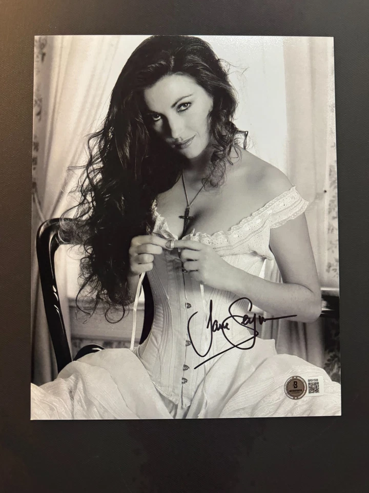 Jane Seymour 罕见! 亲笔签名签名经典性感 8 x 10 照片 Beckett BAS 可口可乐 — 第 1/1 张图片