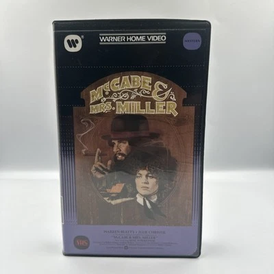 McCabe & Mrs. Miller VHS Tape 1984 Warren Beatty Julie Christie Vintage Western - Image 1 of 4