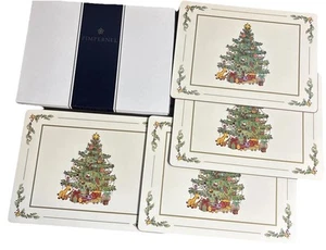 4 Pimpernel Premier Collection Heiligabend Tischsets mit Korkunterlage 11,75 x 15,75 Zoll - Bild 1 von 12