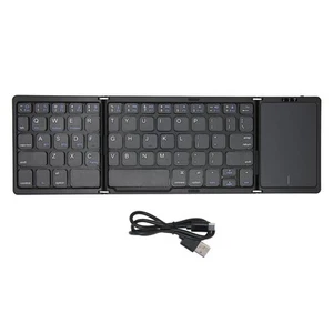 Faltbare BT-Tastatur Mit Touchpad In Voller Größe Unterstützt 3 Geräte Wi DON - Bild 1 von 24
