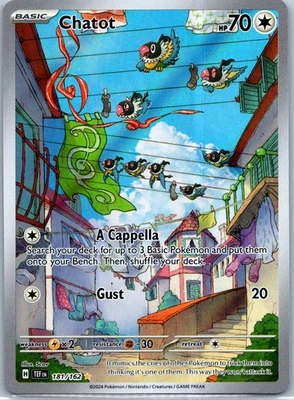 Chatot - Illustration Rare SV05: Temporal Forces 181/162 NM - Image 1 of 2