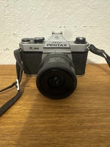PENTAX ASAHI K-1000 35mm Film Camera With Smc Pentax-m 1:2 50 mm Lens For Parts - Picture 1 of 7