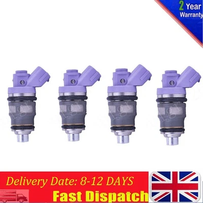4Pcs Fuel Injector For Toyota Previa Tarago TCR10R 2.4L 2TZFE 4 Req 23250-76010 - Image 1 of 4