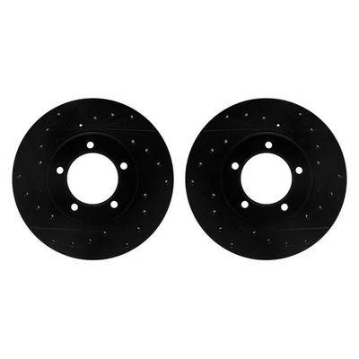 For Toyota Pickup 1979-1983 R1 Concepts Drilled & Slotted Front Brake Rotor Set — 第 1/3 张图片