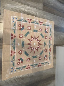 Vintage 22” x 22” Southwestern Taschentuch Bandana Indianer Azteken USA #1 - Bild 1 von 5
