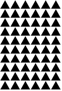 Small Equilateral Triangle Shaped Vinyl Stickers, Wall Stickers, Decals, Craft. - Picture 1 of 23