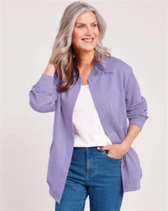 BLAIR Iconic Fleece Jacket/ Sweater - Snap Front, Women's SIZE LG NEW IN BAG - Picture 1 of 11