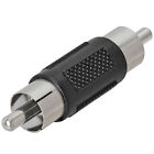 RCA Male Plug Coupler RCA M to M Extender A/V Adapter Connector Gender Changer