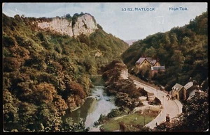 High Tor Matlock Derbyshire Photochrom Postcard - Picture 1 of 2