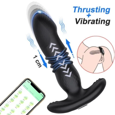 Remote Prosate Massager Thrusting Anal Butt Plug Vibrator Sex Toys for Men Gay - Image 1 of 4
