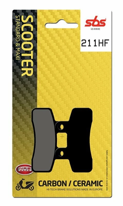 18867 SBS pastiglie freno anteriore per Lambretta Pato 08/09 211hf Scooter Ceram