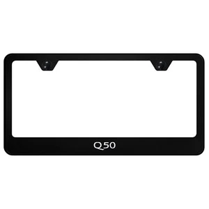 Infiniti Q50 Laser Etched Logo Stainless Steel License Plate Frame - Picture 1 of 10