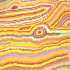 KAFFE FASSETT JUPITER YELLOW fat quarter original issue 2 available - Picture 1 of 1