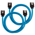 Corsair Premium Sleeved Sata-Kabel 60Cm - Blau