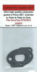 DuraTrax DTX23CC Carburetor/Intake Gasket 2 PC SET-Cyl-Plate, Plate-Carb-NIP - Picture 1 of 1