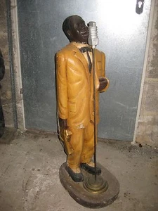 Figura de cantante músico cantante figura figura de jazz madera altura 100 cm - Imagen 1 de 3