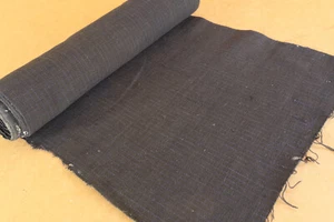 Vintage Textile Homespun Fabric Antique Early Primitive Weave Tissue about 1930s - Picture 1 of 5