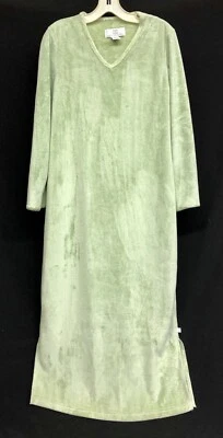 Raro Camisón Karen Neuburger Talla Pequeña Minky Polar Verde Maxi Salón Para Mujer Foto 1 de 3