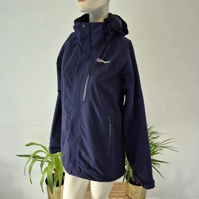 Chaqueta impermeable Berghaus Hydroshell Elite para mujer talla 14 azul marino caminar senderismo” Foto 1 de 4