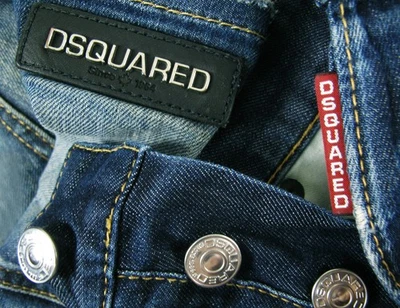 *LO ÚLTIMO ITALIA Pantalones de mezclilla elásticos DSQUARED2 @ TAPERED DISTRESS 46 EUR 32 x32 para hombre Foto 1 de 4