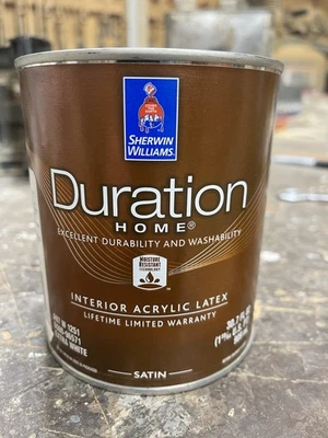 Pintura de látex interior Sherwin Williams Duración 1 cuarto color satinado lila pálido Foto 1 de 2