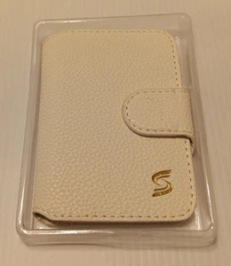 Samgg White Leather MagSafe Wallet Womens - Picture 1 of 8