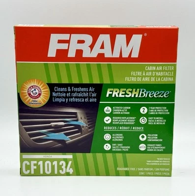 Filtro de aire de cabina Fresh Breeze para Honda ACCORD CIVIC CRV Acura MDX RDX CF10134 Foto 1 de 2