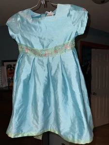 Bitty Baby By American Girl Little Girls Size L 6/6x Blue Dress Flower Belt - Picture 1 of 6