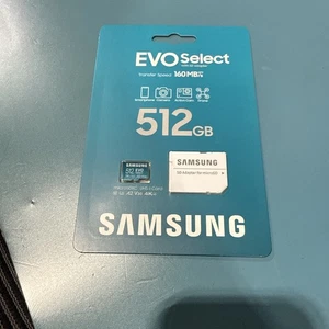 SAMSUNG EVO Select + Adaptateur microSDXC 512Go (2024) - Photo 1 sur 2