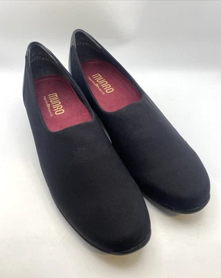 Munro American Womens Traveler Black Stretch Fabric Slip-On Loafer Shoes Sz 8 N - Image 1 of 4