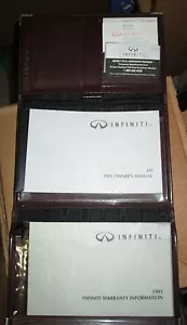 1993 INFINITI J30 OWNERS MANUAL J 30 OWNER'S SET + CASE - Picture 1 of 1