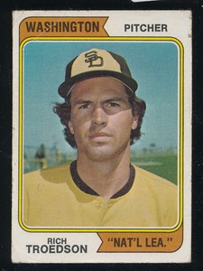 1974 Topps Rich Troedson #77 - Washington variation - Gd - S2683