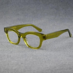 Retro Acetate Recessed Eyeglasses Frames Fashion Reading Glasses Men Women 2400 - Picture 1 of 39