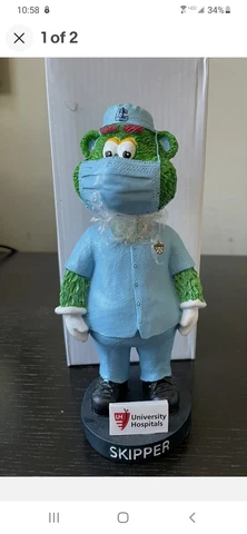 Lake County Captains Bobblehead "Healthcare Worker" Skipper Cleveland Guardians Cover