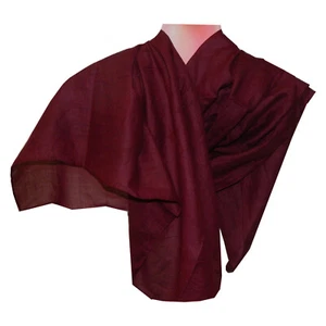 Halstuch 100x100 cm bordeaux einfarbig Baumwolle Uni Tuch Kopftuch - Picture 1 of 1