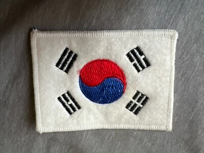 Korean Flag Patch  korean flag patch 3.5" wide korean flag iron on korean patch - Image 1 of 4