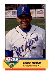 1994 Rockford Royals Fleer/ProCards #568 Carlos Mendez Caracas Venezuela VZ Card