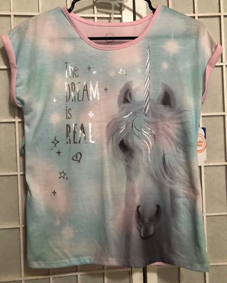 Wonder Nation GIRLS 2 Piezas Juego de Dormir "EL SUEÑO ES REAL" X GRANDE 14/16 Foto 1 de 4