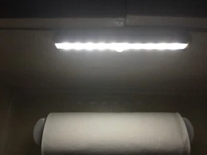 TWO (2) LED Motion Sensor Lights ~ 10 LED Battery Operated ~ Magnetic Strip - Picture 1 of 6