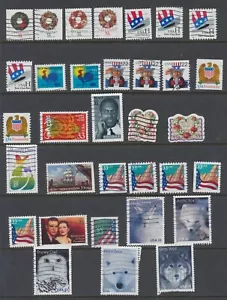 USA Stamps: 1998-1999 SG3523/35;3540/9;3565/77; Used CV £28.4 - Picture 1 of 1