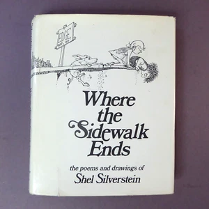 Where The Sidewalk Ends By Shel Silverstein 1974 1st Edition Hardcover / DJ - Picture 1 of 16