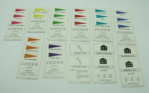Purdueopoly Deeds Property Cards Replacement Game Parts Complete Set - Picture 1 of 10