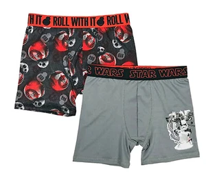 Disney Star Wars Boy’s Briefs Athletic Boxer 2-Pair Underwear Size 8 NEW - Picture 1 of 1
