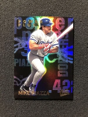 1997 Fleer Ultra MIKE PIAZZA #5 Insert POWER PLUS * HOLOFOIL MLB CARD - Image 1 of 4