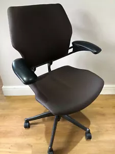 GRAPHITE CHOCOLATE HUMANSCALE FREEDOM ERGONOMIC OFFICE TASK CHAIR FREE UK DEL - Picture 1 of 9