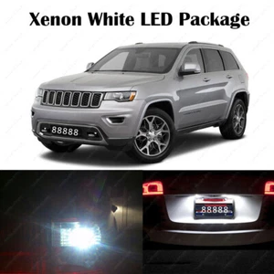 6 x White LED Reverse Lights +  License Plate Bulbs For 2011-2018 Grand Cherokee - Picture 1 of 6