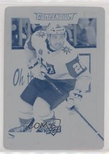 2017-18 Upper Deck Compendium Printing Plate Cyan 1/1 William Carrier #809 01mu