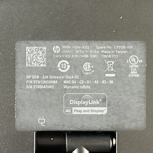 HP USB-C/A Universal Dock G2 Station 5TW13UT - Picture 1 of 2